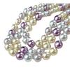 Vintage High Quality Maillard Color High Quality Strong High Gloss Imitation Pearl Necklace Collarbone Chain