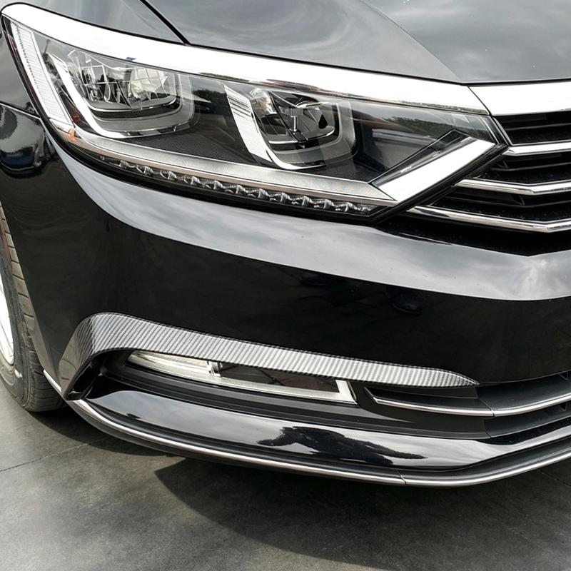 ABS Front Wind Deflector For 2017-2019 Car Spoiler Canards Auto Front Bumper Lip Splitter Anti-Collision Diffuser