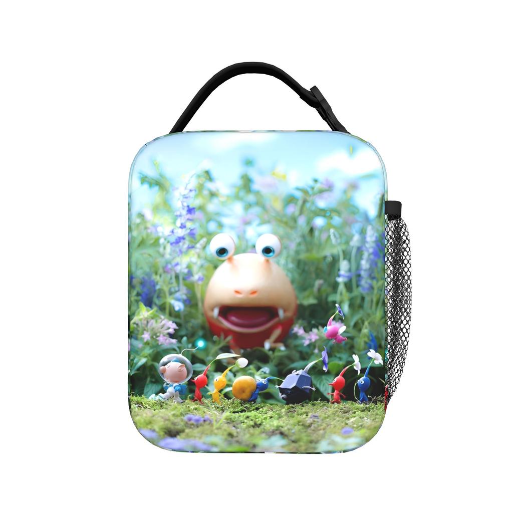 Pikmins 4 Sacs à Lunch Isothermes Portables Contenant Repas Sac Glacière Sac Fourre-tout Boîte à Lunch Travail Voyage Fille Garçon