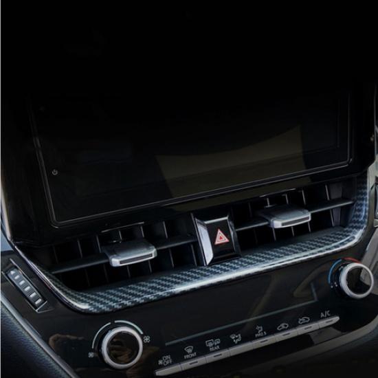 For Toyota Corolla Cross -2026 Center Air Vent Trim Carbon Fiber Kit 1pc