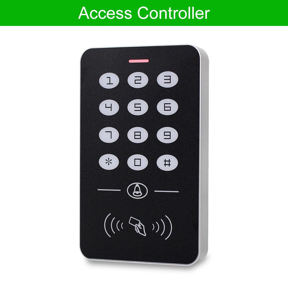 OBO Standalone Access Control Keypad RFID Keyboard System Waterproof Outdoor Cover 125KHz Controller Card Reader 10pcs Keyfobs