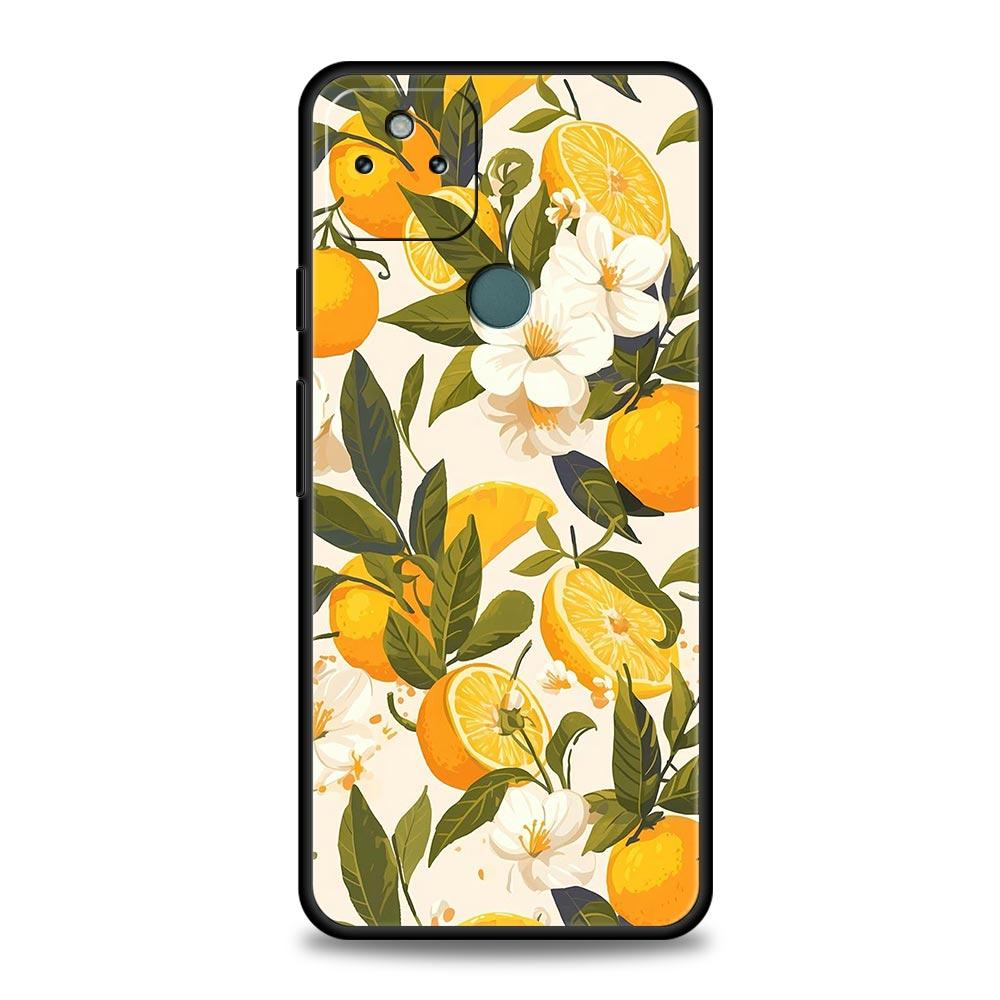 

Summer Fresh Fruit Lemon Print Phone Case Cover for Google Pixel 10 9 8 7 6 9A 8A 7A 6A Pro Shockproof Soft TPU 10 Pro XL Shell Pixel 10