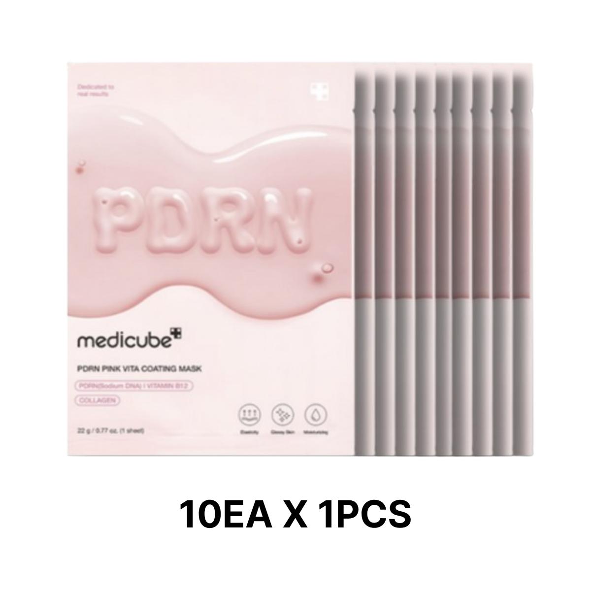 

[Medicube] PDRN Pink Vita Coating Mask 10EA 10EA X 1PCS