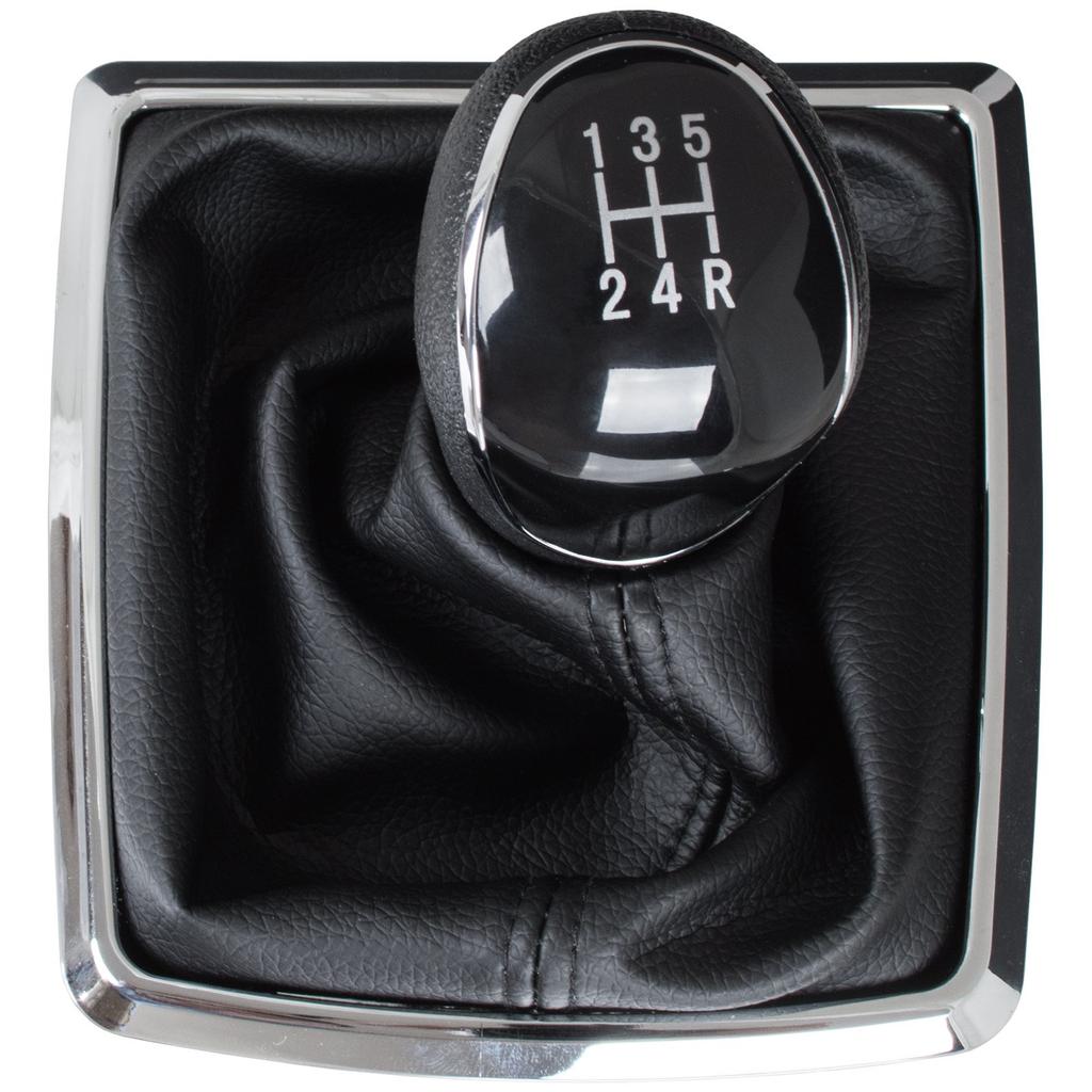 Ford Focus Mk2 04-11 Gear Shift Knob Black & Gaiter With Chrome Frame 5 Speed