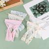 1:12 Cute Dollhouse Miniatures Daisy Flower Curtain Lace Curtain Cotton Curtain for Dolls House Bedroom Furniture Decor