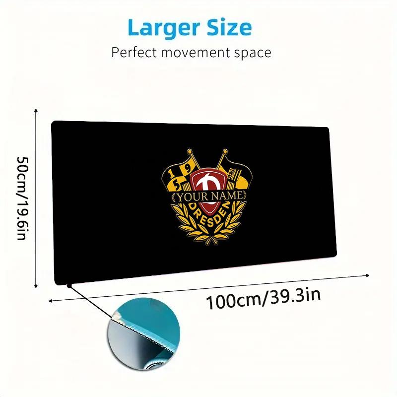 Sg Dynamo Dresden Custom Name Large Size Mouse Pad Large Gaming Table Cushion Non-slip Laptop Tablet Big Mousepad XXL Mat Mini PC Playmat With Lock Ed