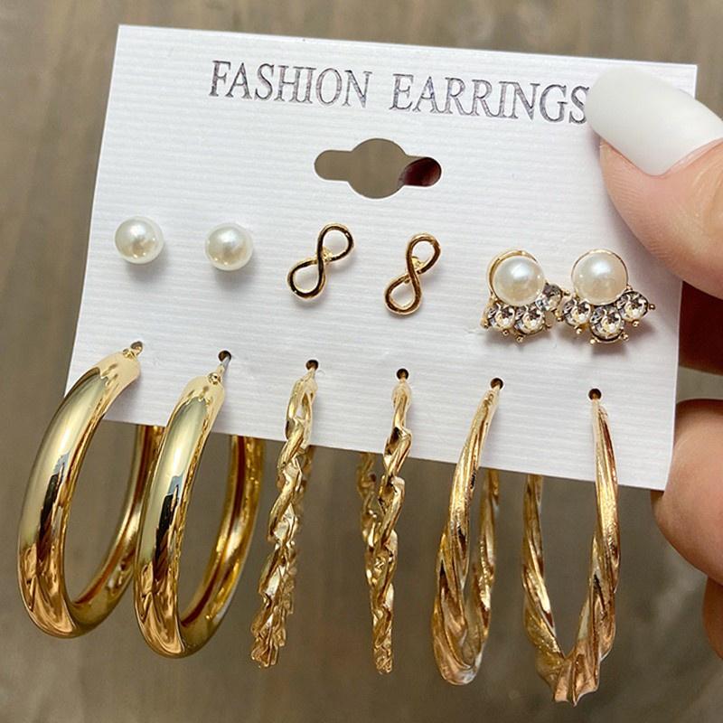 IF ME Korean Butterfly Pearl Stud Earrings Fashion Leopard Hoop Earring Women Jewelry Accessories