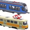 4Pcs Car Toys, Bus Train Model Toys, Car Toys, Inertia Car, Door Opening, Bus Toys, Education Toys, Desktop Decoration for Children 4-6 Years Old