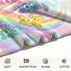 1PC Care Bears Print Flannel Blanket, High quality Comfortable for All Seasons, Home Decor, Warmth and Comfort, Perfect for Christmas Gifts