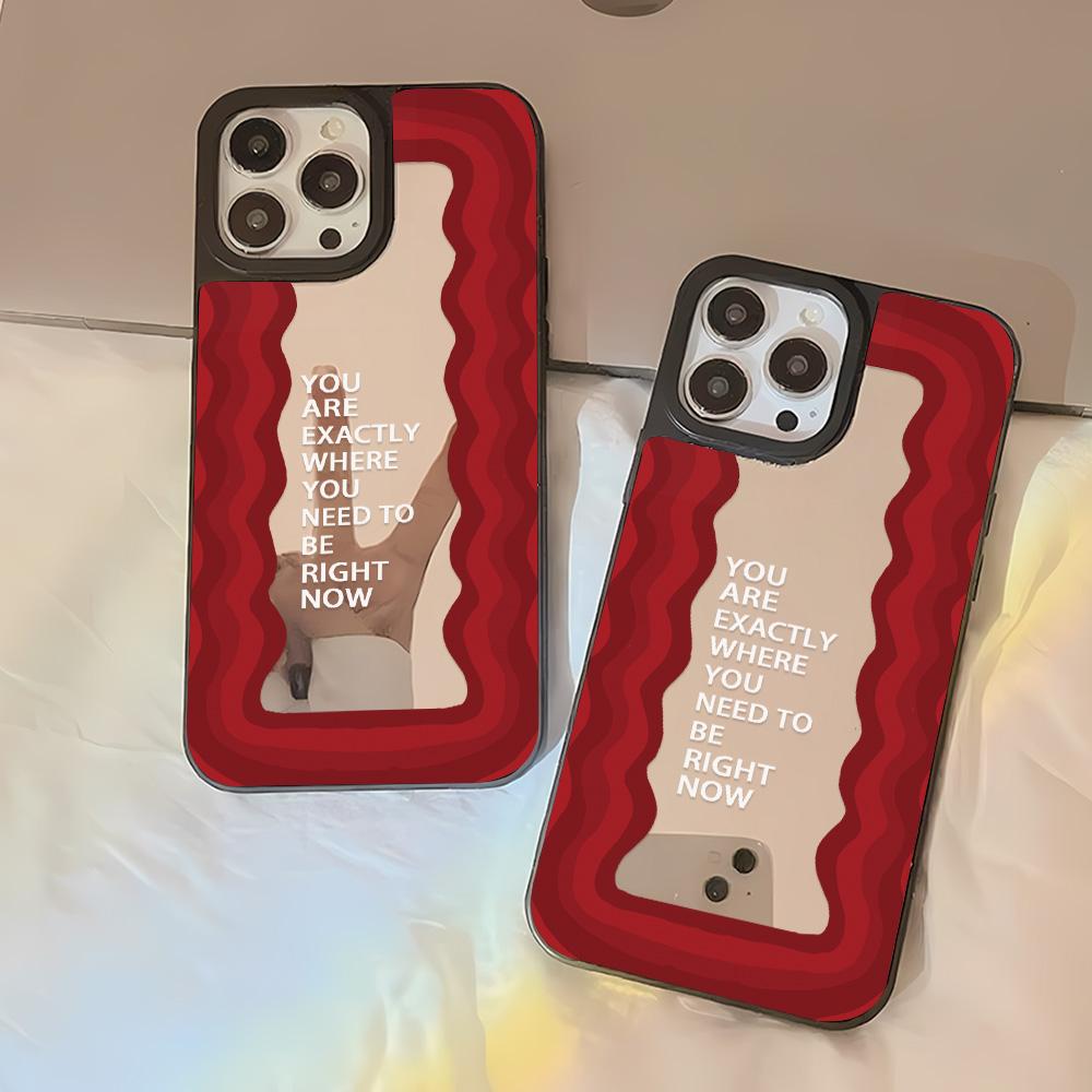 Mirror Phone Case for iPhone 15 11 13 14 for 15 16 Pro Max 12 13 16 Pro Cloud Flower and Animal Cute Style Phone Case