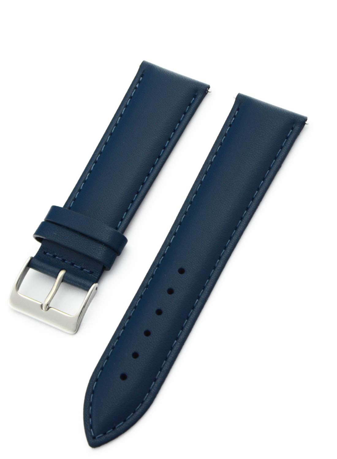 

CASSIS Calfskin Watch Strap, Waterproof Backing, REIMS 22mm, Dark Blue, with Replacement Tool, U10257A1061022