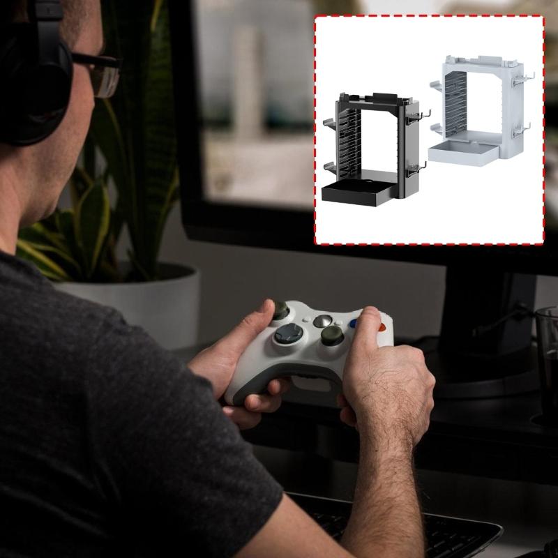 Storage Tower Dock Rack Stand Multifunction Game Console Controller Disk Holder for NS/NS2 Organizers Station