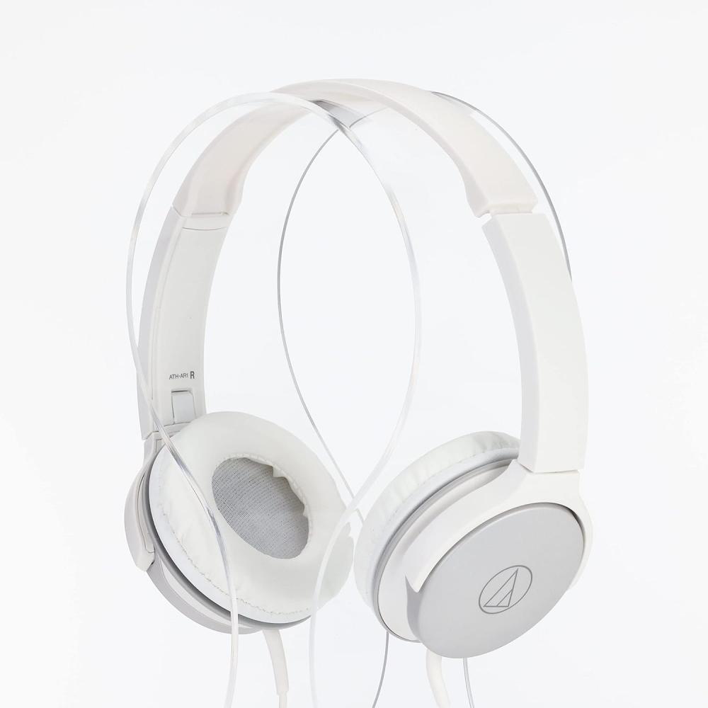 Audio Technica Ath Ar1 Wh Headphones Wired Silver White White