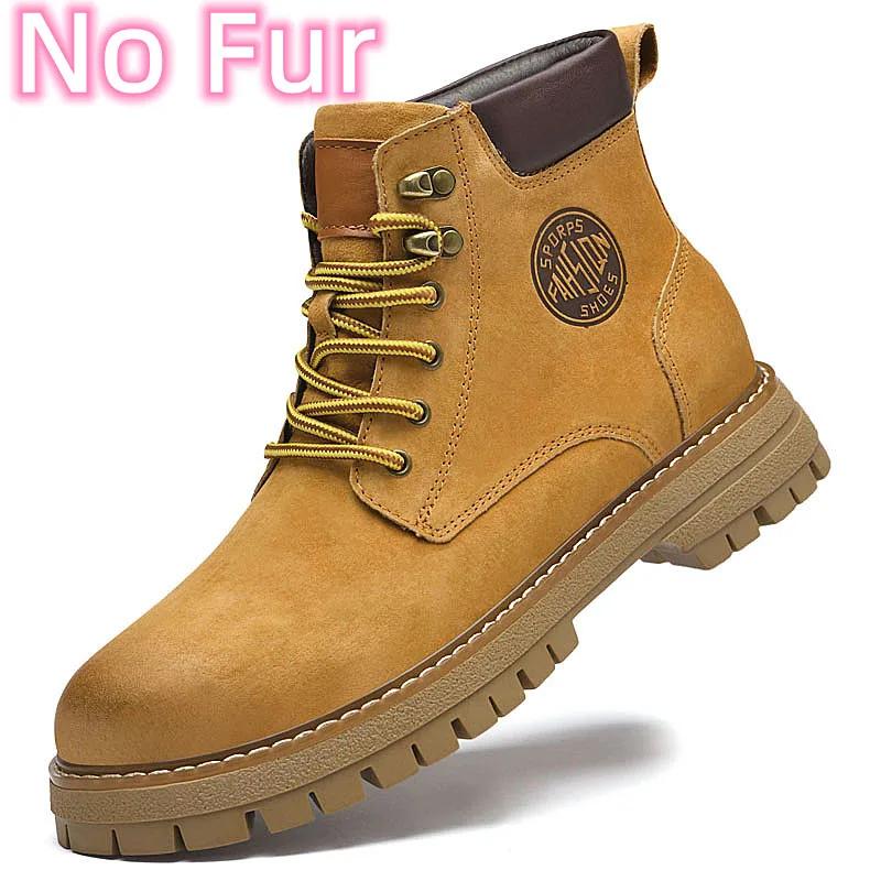 Fashion New Mens Ankle Boots High Top Sneakers Men Shoes Fashion Leather Formal Business Footwear Leisure Walk Men's Motorcycle Boots