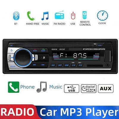 Car Radio Stereo MP3 Player Digital Bluetooth FM Audio Music Receiver USB/SD/MMC With AUX Input