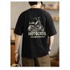 Summer Fashion Heavyweight Retro Men's Motorcycle 100% Cotton Printed Round Neck High Quality Leisure Fitness Street T-shirt