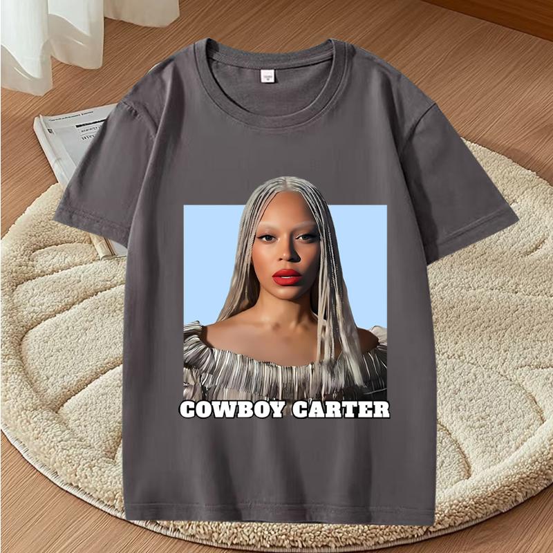 Beyonce Cowboy Carter Music Tour 2025 Merch T Shirt Unisex s Women Oversized Top 100 Cotton Short Sleeve Summer Print Unisex Tops