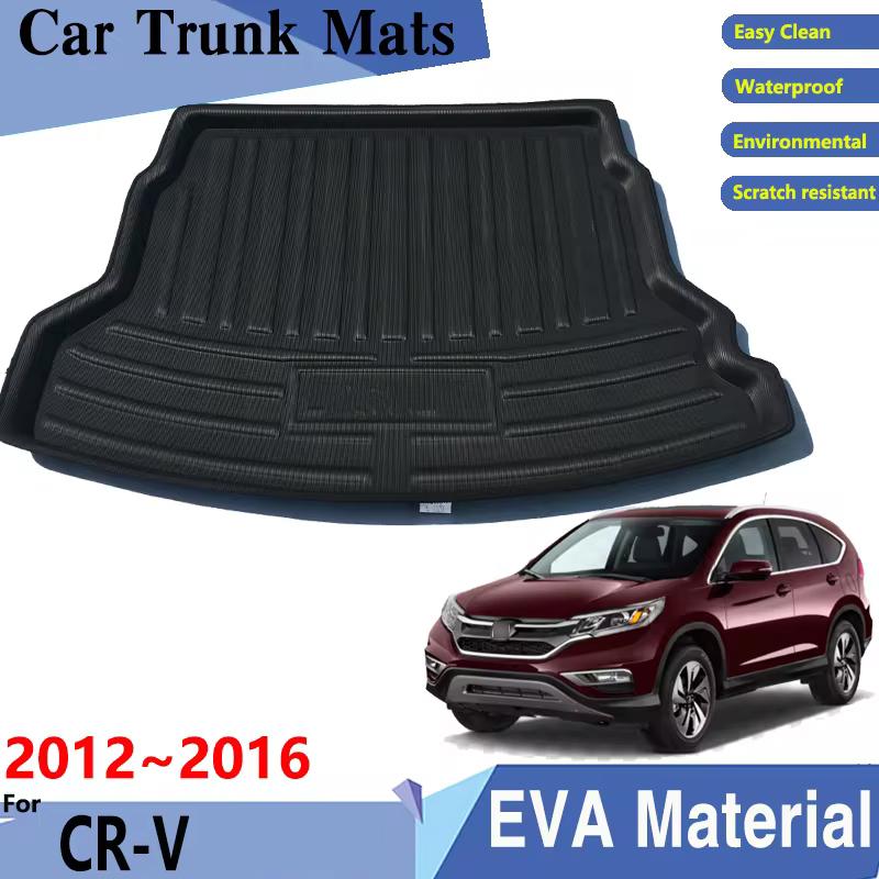Car Trunk Mat for Honda CR V Accessories CRV CR-V MK4 2012~2016 Car Cargo Tray Trunk Organizer Rear Mat Accessories EVA Material