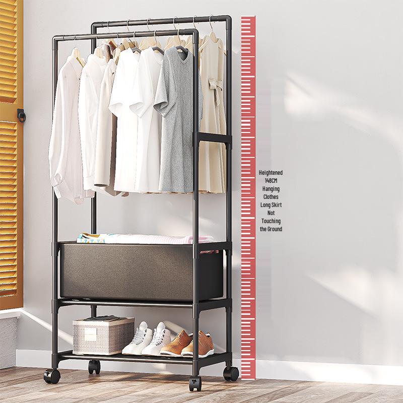 Foldable Multi-functional Clothes, Hat, and Shoe Rack for Bedroom Storage