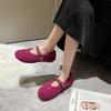 Fashion Aphixta Metal Chain Dec Slip On Flats Soft Fleeces Shoe Shallow Furry Flat With Women Loafers  Slip On Warm Winter Casual Shoes