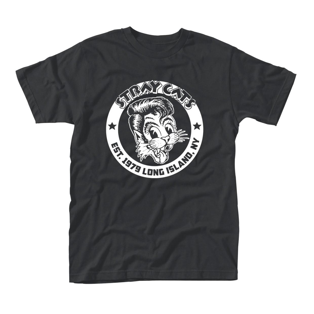 STRAY CATS EST 1979 BLACK T-Shirt L
