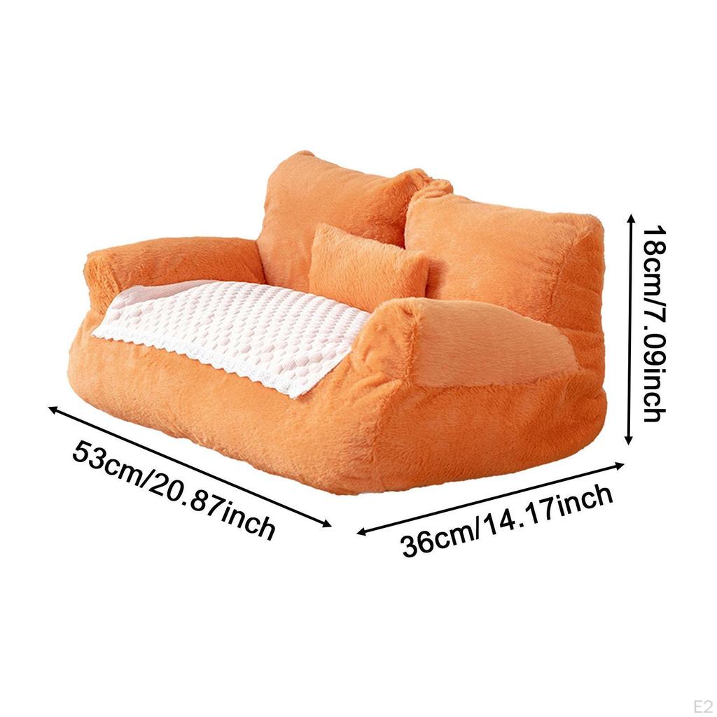 Cat Sofa ,Pet Lounger ,Modern Kennel Nest ,Velvet Non Slip, Pet Couch Bed for Puppy All