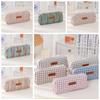 Large Capacity Cosmetic Storage Bag INS Simplicity Pen Bag Portable Woven Pencil Case  Girls