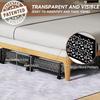Storage Container with Wheels Tool Free Assembly under Bed Shoe Organizer Bin Drawer for