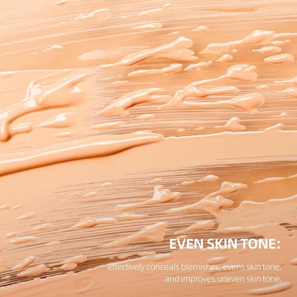 Perfect Cream All-Over Teint Perfektionierer – Langanhaltende CC Cream Foundation Wasserdicht mit Feuchtigkeitsspendendem Schimmerndem Glanz für Gesicht & Körper