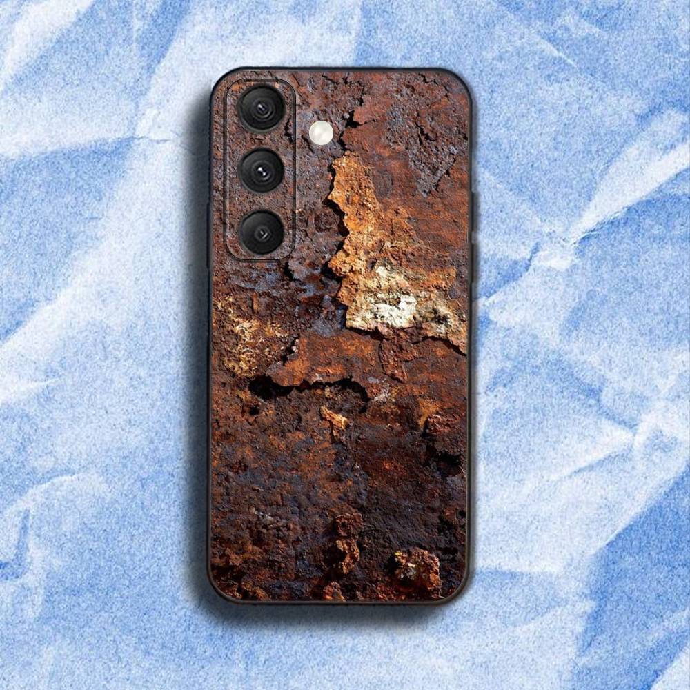

Retro I-Industrial R-Rusty Phone Case For Samsung S 25,24,23,22,30,21,10,9,Ultra,Plus,Lite,FE,4,5G Black Soft Case Samsung S24