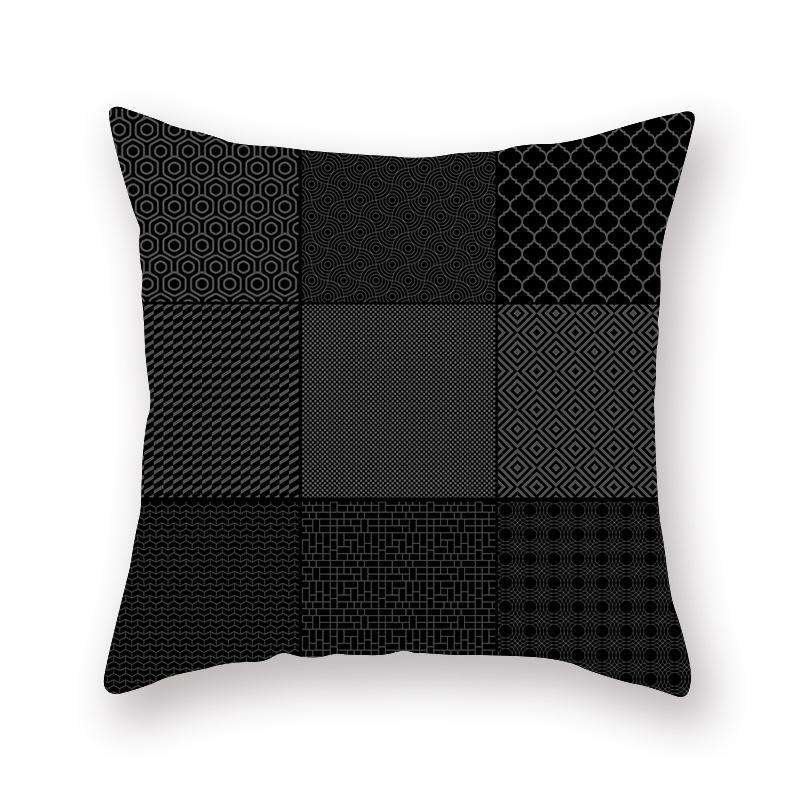 45X45CM Geometric Pentagram Print Peach Skin Pillowcase Sofa Office Seat Cushion Cover Creative Ornament Home Decoration