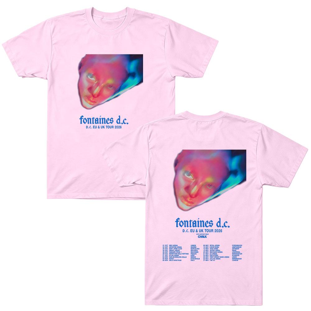 Fontaines D.C. Tour 2026 Merch T‑Shirt Cotton Unisex O‑Neck Short Sleeve Tee Post Punk Indie Rock Oversized Fan Streetwear Tops