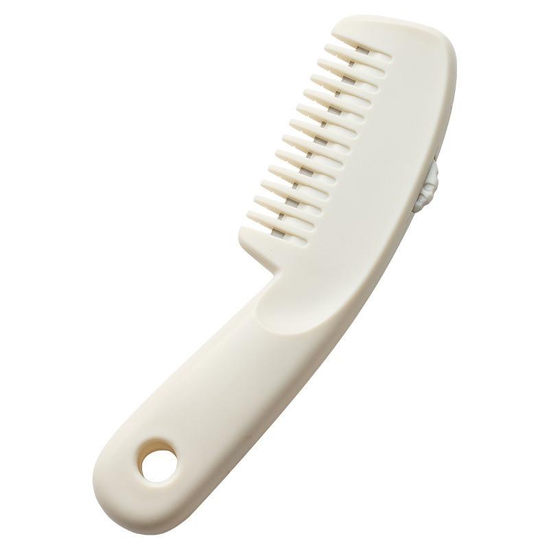 

Portable Adjustable Three-Speed Hair Trimming Comb with Blade Home Self-Care Hair Split Ends Bangs Comb Detachable Trimmer Tools білий