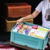 Caixa de armazenamento Suporte organizador de brinquedos dobráveis ​​de plástico resistente ao calor de grande capacidade para casa