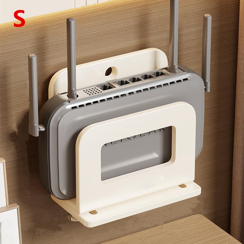 Strong Adhesive Adjustable Wall Mount Holder for Router Modem TV Box Media Player Anti-drop Space Saving Home Entertainment
