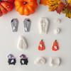 Halloween Series Cartoon Elements Soft Pottery Polymer Clay Cutter Mold Pumpkin Skull Shape DIY Earring Pendant Crafting Tools