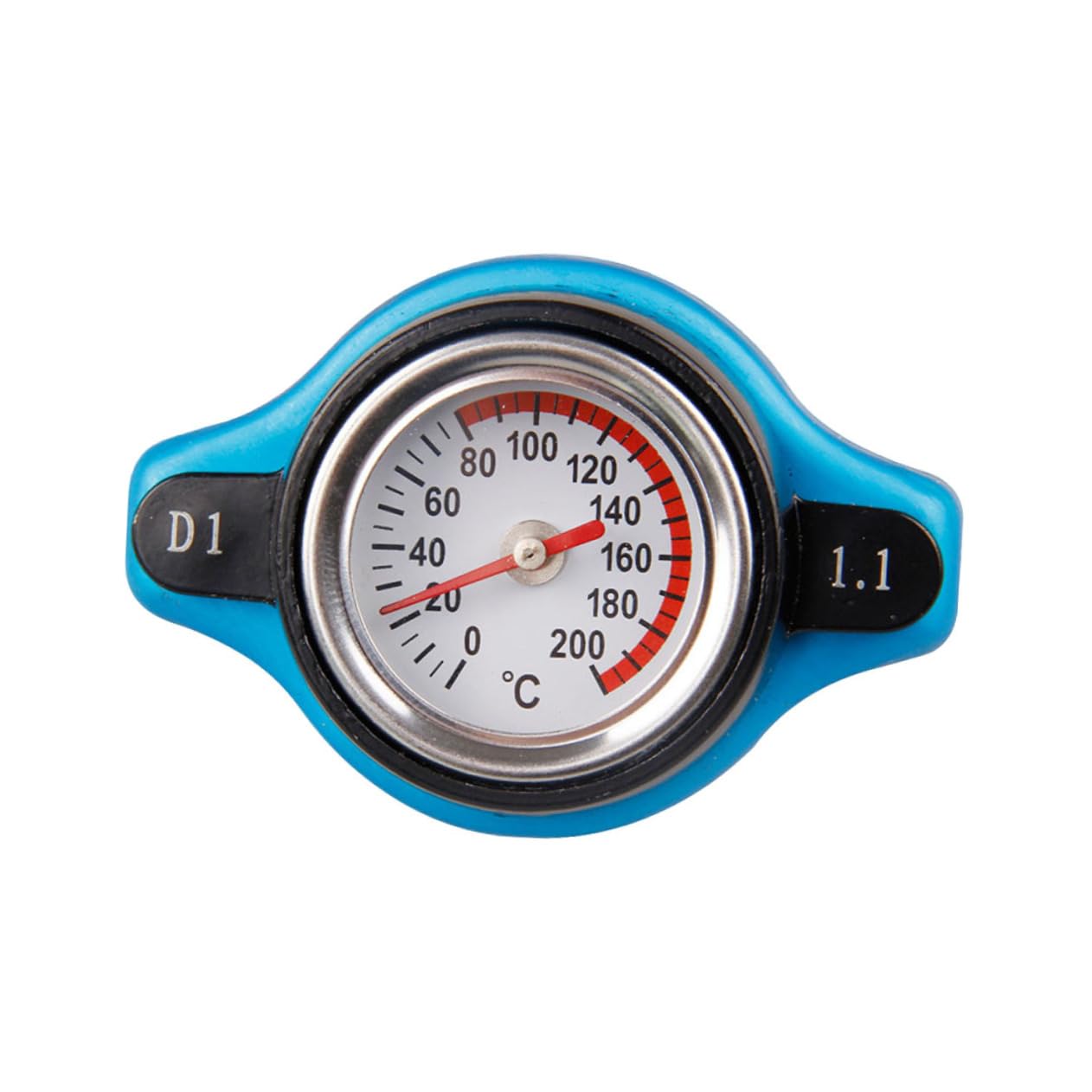 

TINEASUR Car Radiator Cap Thermostat Tank Cover Easy Read 1.1 Bar 15X5X10CM
