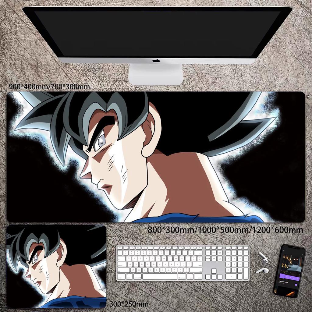 Skórzana podkładka pod mysz do biura Wysoka rozdzielczość Drukowanie Dragon Ball Mata na biurko Uroczy Son Goku Zablokowana krawędź Duży Pogrubiony Mata na biurko komputerowe Podkładka do pisania Klawiatura