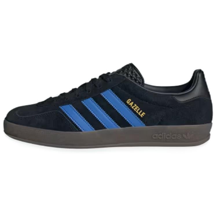 adidas Gazelle Indoor Black Blue Gum Men Sneakers Core-Black JQ2692 36