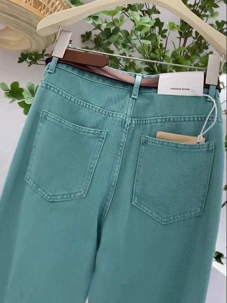 Dopaminjente Høyt liv Slim fit Lakeblå Jeans