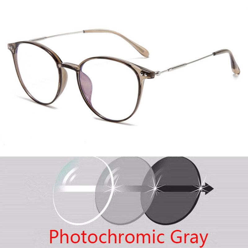 Round Rivet Frame Prescription Spectacles Myopia -0.5 To -6.0  Super Light Hyperopia +0.5 To +6.0
