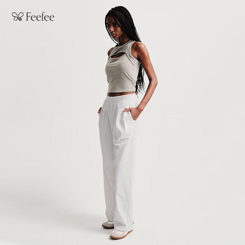 FEEFEE Women's ABF Pleated Loose Long Pants FF031