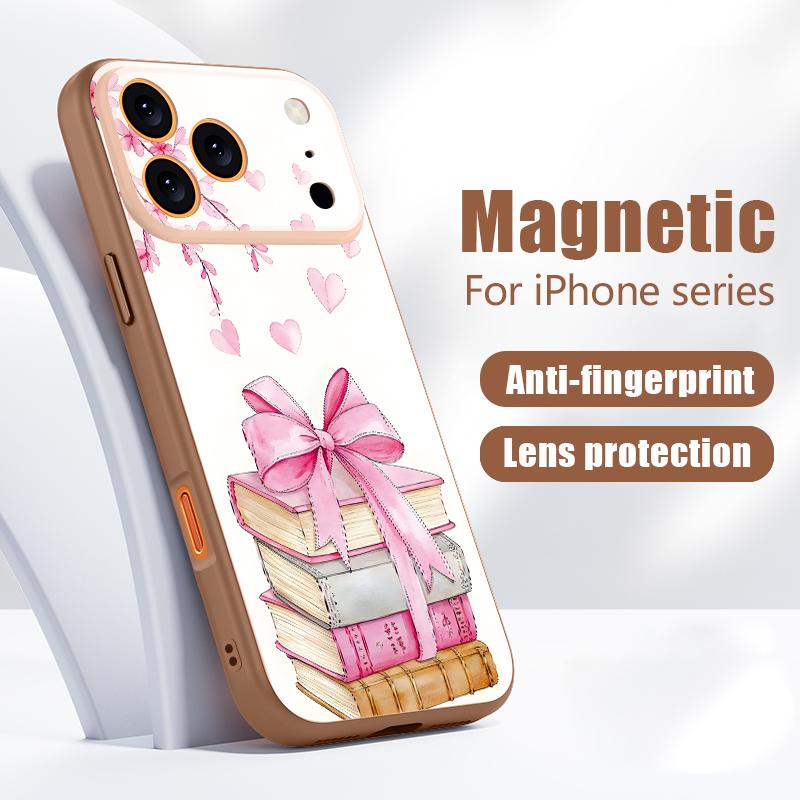 Buntes Schleifenmuster Hülle Für iPhone 17 Pro Max iPhone 16 Pro Max 15 14 13 Magnetisch Für Magsafe Hybrid TPU+PC Matte Abdeckung