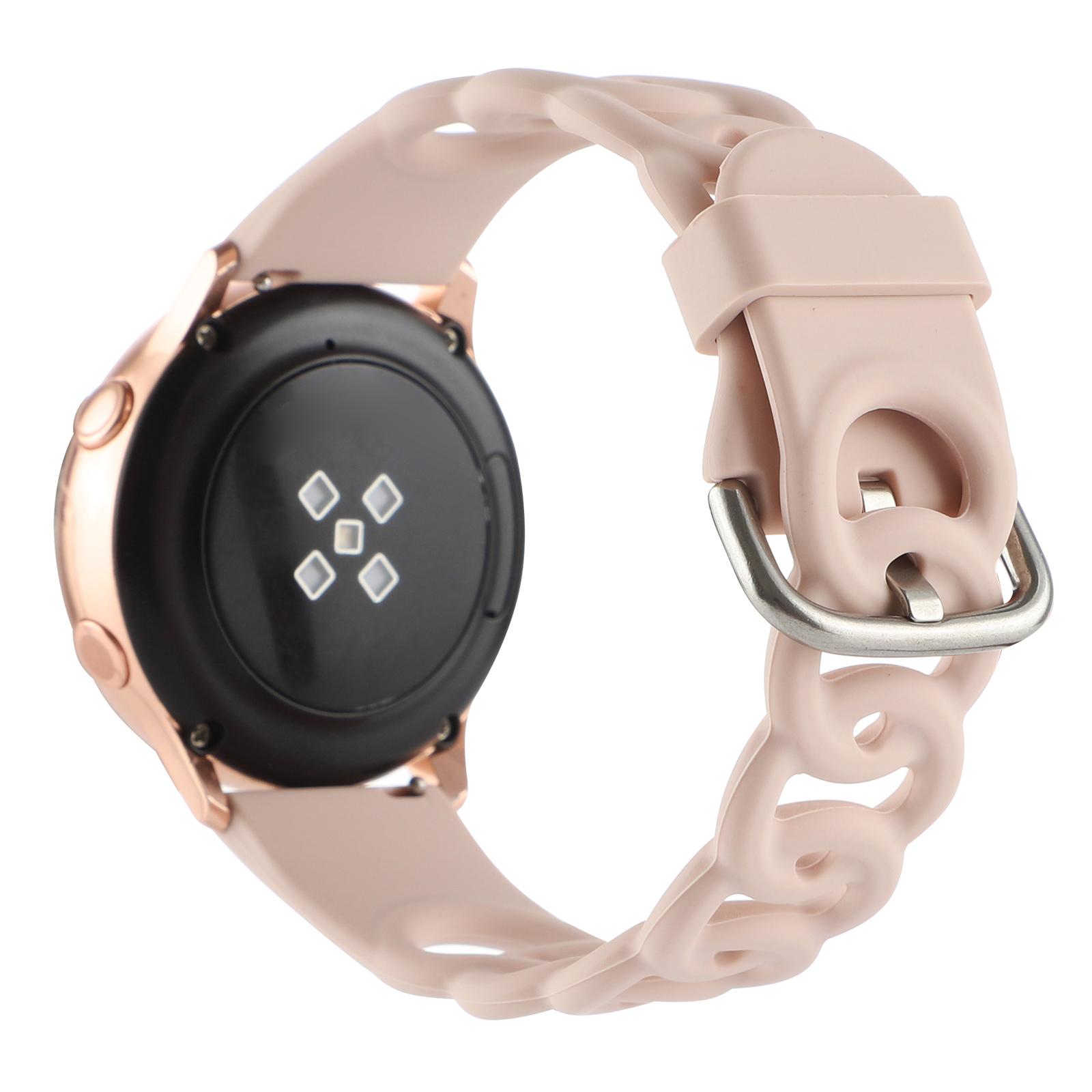 

Для Huami Amazfit GTS4 Mini/GTS3/GTS 2e/GTS 2 mini Силіконовий ремінець для годинника 20 мм Ремінець для годинника з отворами у вигляді пончиків Pink