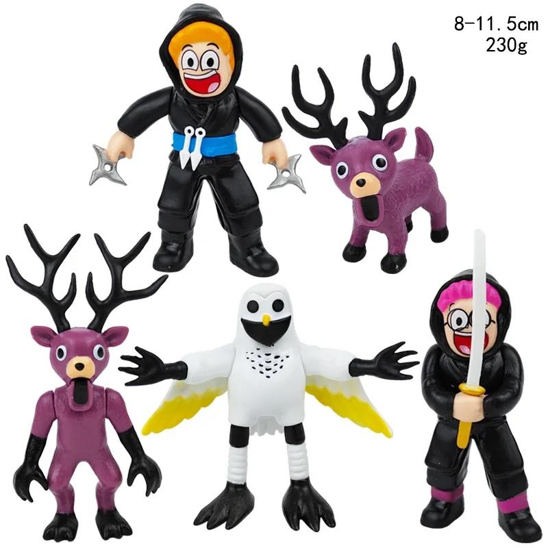 Hot 99 Nights in The Forest Action Figure Deer Owl Goat Figurine Fans Christmas Gifts Desktop Model Ornaments
