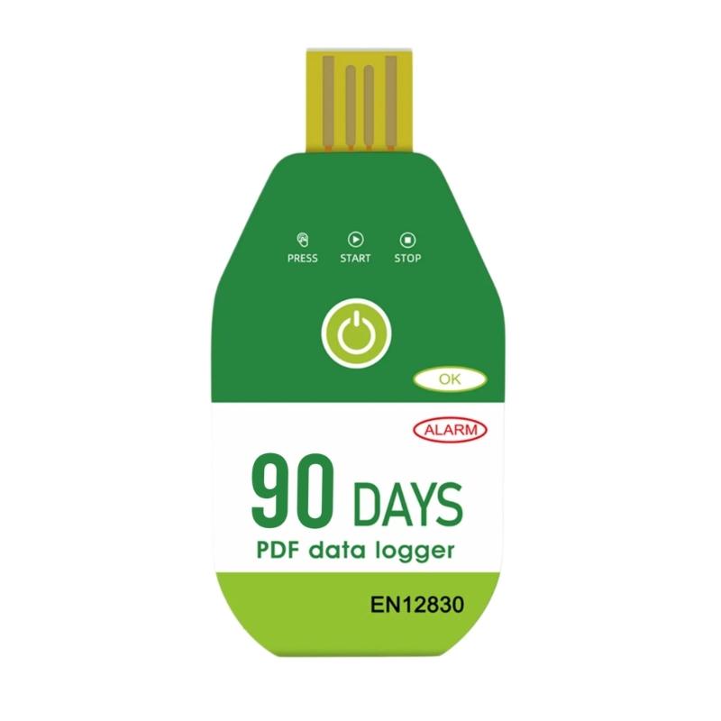

60/90/120 Days Single Use USB Temperature Recorder for Lab Applications Cold Chain Transport&Freezer Storage Waterproof