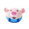 Dog Plush Pig Toy Electric Bouncing Ball Singing Bouncing USB Rechargeable Pet Cat Interactive Toy