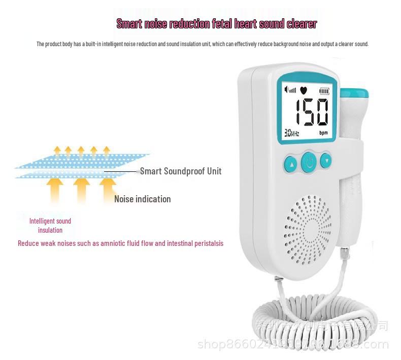 Portable Fetal Doppler Heart Monitor for Pregnant Women