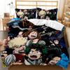 Japan Anime My Hero Academia Tištěné ložní prádlo Kreslené Povlaky na přikrývky Polštáře Přikrývka Sada ložního prádla Ložní prádlo Ložní prádlo