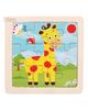 TOYS & TOTS 9Pcs Wooden Cartoon Animals Jigsaw Puzzle Learning Education Panel Kids Toys